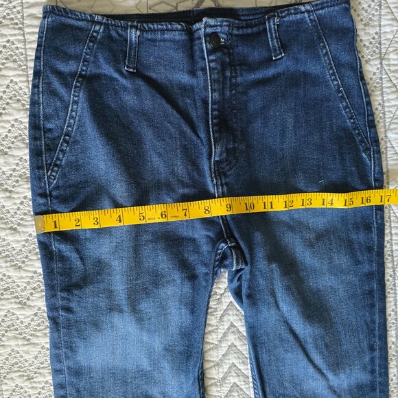We The Free Level Up Slit Slim Jeans Country Blue Wash Size 28 Inseam 32 NWOT - Picture 3 of 10